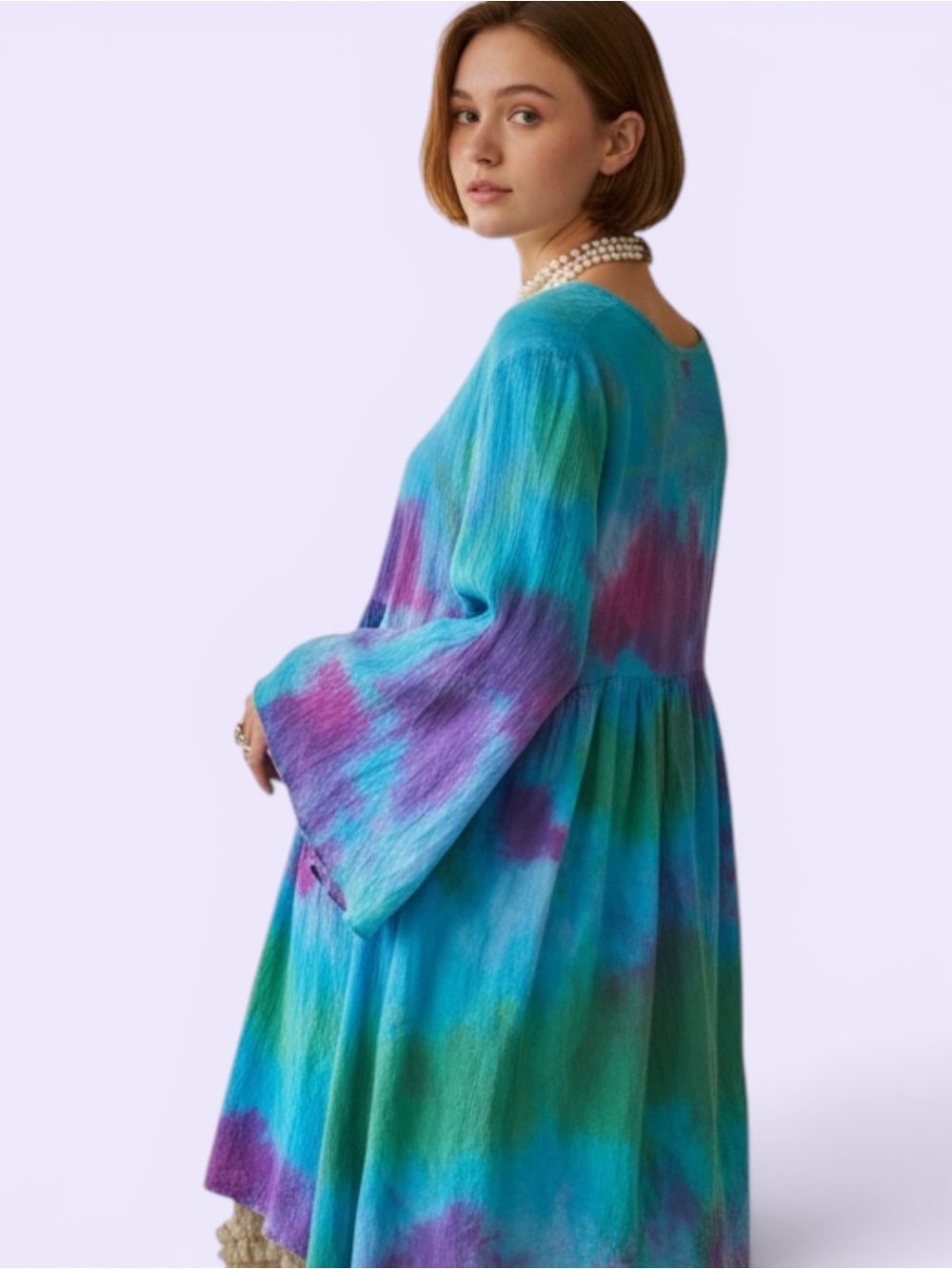 Jaded Gypsy Boho Tie-Dye Hi Lo Dress Tunic
